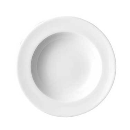 ROSENTHAL SAMBONET PADERNO Plate, 9-1/8 oz., 9-1/2" dia., deep, Epoque, white 10630-800001-31224